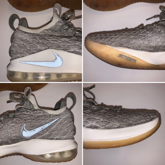 Nike LeBron XV 15 Low Light Bone Athletic Shoes - Picture 8 of 14